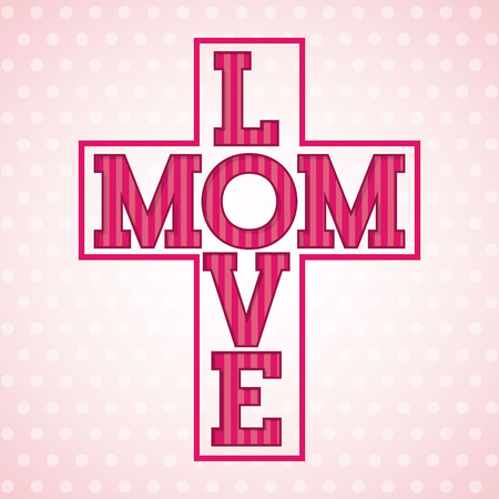 Happy mothers day card, vector illustrationのイラスト素材