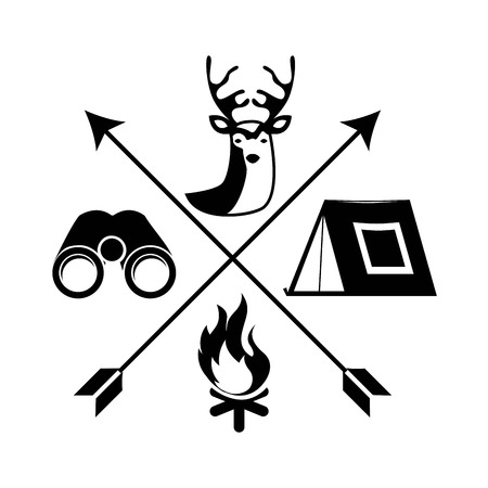 adventure design over white background, vector illustrationのイラスト素材