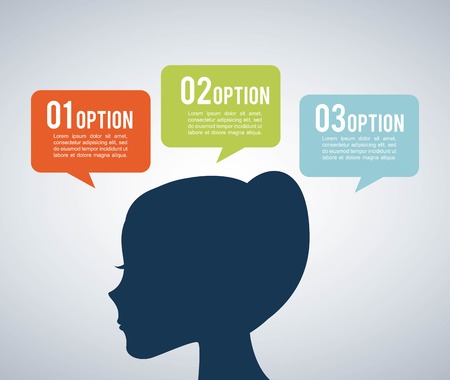 Options chart design over gray background, vector illustrationのイラスト素材