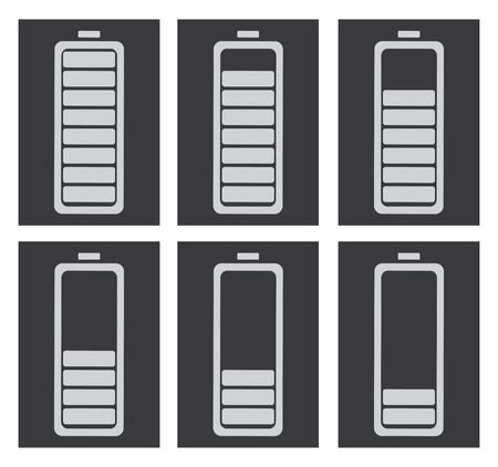 battery design over white background, vector illustrationのイラスト素材
