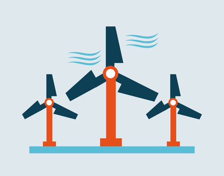 energy design over blue background, vector illustrationのイラスト素材
