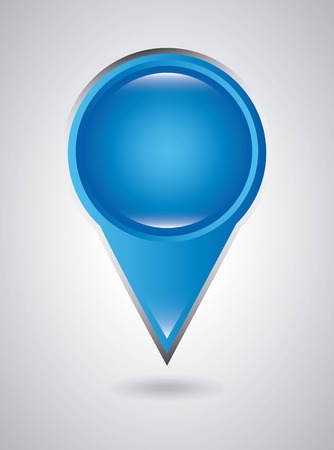 map pointer design over gray background, vector illustrationのイラスト素材