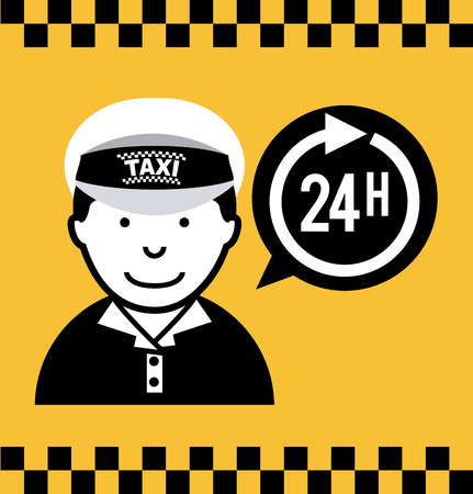 taxi design over yellow background,vector illustrationのイラスト素材