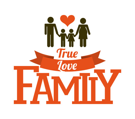 family design over  background, vector illustrationのイラスト素材