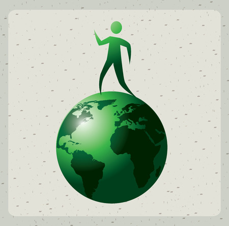Global design over gray background, vector illustrationのイラスト素材