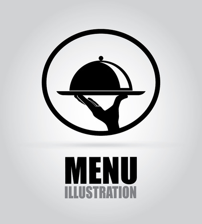 Restaurant menu design over gray background,vector illustrationのイラスト素材