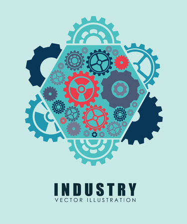 Industry design over  background, vector illustrationのイラスト素材
