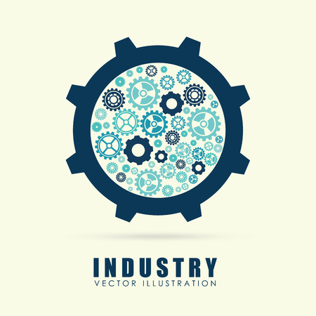 Industry design over  background, vector illustrationのイラスト素材