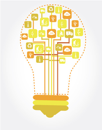 Recycle design over gray background, vector illustrationのイラスト素材