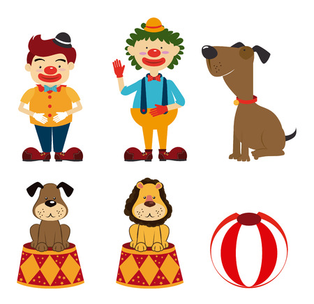 Circus design over white background, vector illustrationのイラスト素材