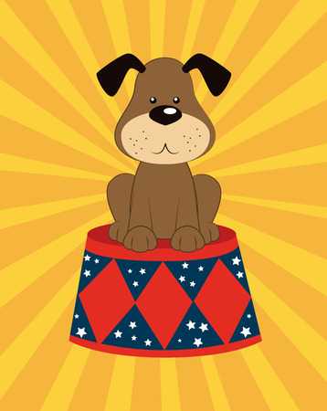 Circus design over yellow background, vector illustrationのイラスト素材