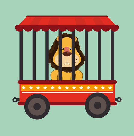 Circus design over green background, vector illustrationのイラスト素材