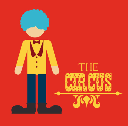 Circus design over red background, vector illustrationのイラスト素材