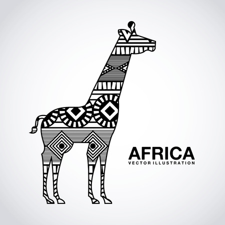 Africa design over white backgroundのイラスト素材