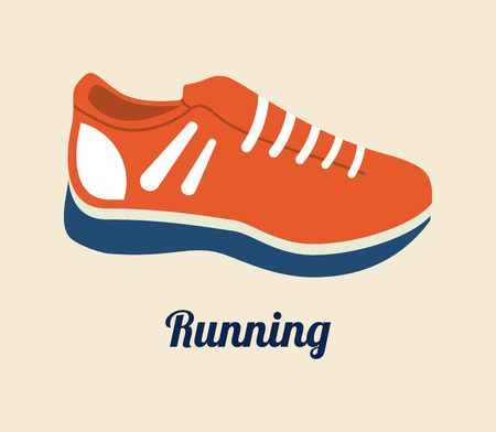 Fitness and sports design over yellow backgroundのイラスト素材