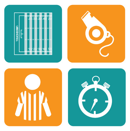 Football design over white backgroundのイラスト素材