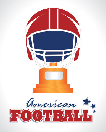 Football design over white backgroundのイラスト素材
