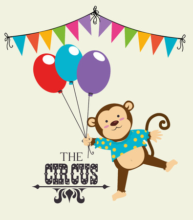 Circus design over beige backgroundのイラスト素材
