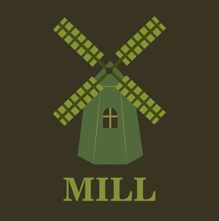 Farm design over green backgroundのイラスト素材
