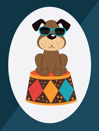 Circus design over blue backgroundのイラスト素材