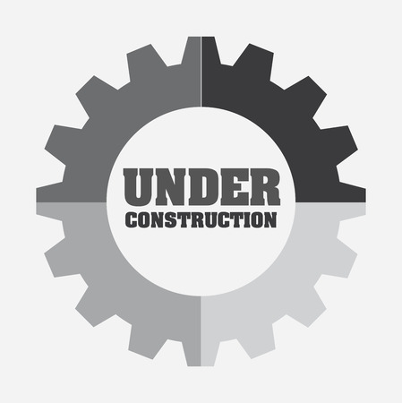 Under construction design over gray backgroundのイラスト素材