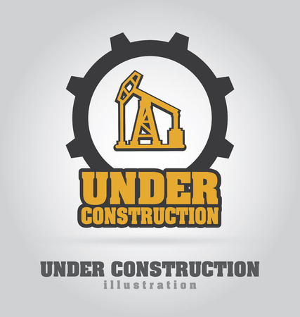 Under construction design over gray backgroundのイラスト素材
