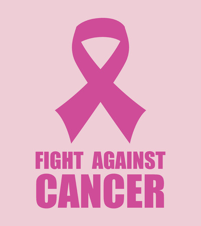 Cancer campaign design over pink background, vector illustrationのイラスト素材