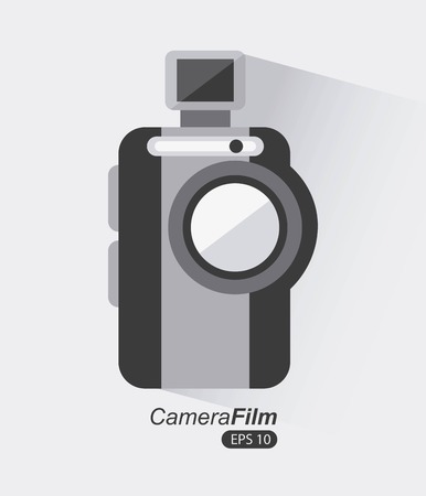 Film design over gray background, vector illustrationのイラスト素材