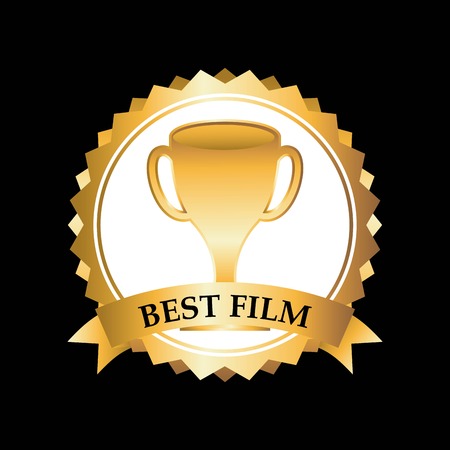 Film design over black background, vector illustrationのイラスト素材