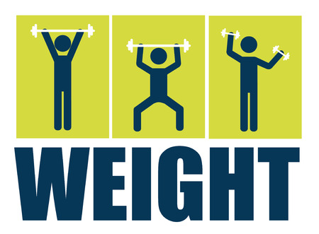 Weights design over graybackground, vector illustrationのイラスト素材