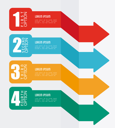 Infographic design over gray backgroud, vector illustrationのイラスト素材