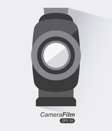 Film design over gray background, vector illustrationのイラスト素材
