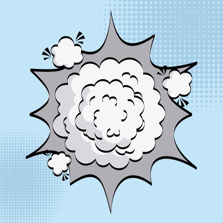 Pop art design over blue background, vector illustrationのイラスト素材