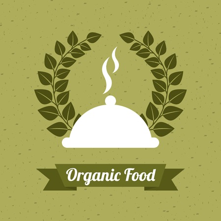 Organic food design over  background, vector illustrationのイラスト素材