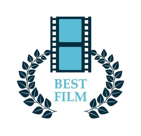 Film design over white background, vector illustrationのイラスト素材