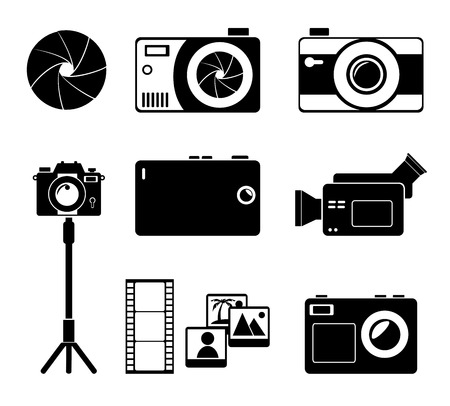 Photography design over white background, vector illustrationのイラスト素材