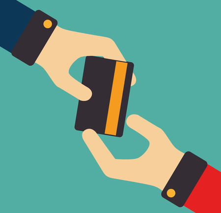 Money design over green background, vector illustrationのイラスト素材