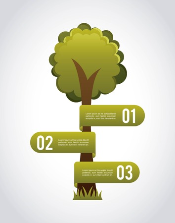 Ecology design over gray background, vector illustrationのイラスト素材