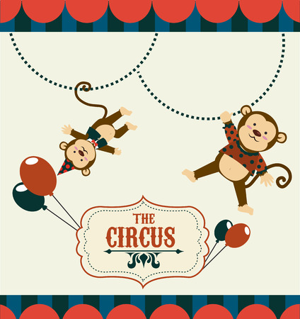 Circus design over beige background, vector illustrationのイラスト素材