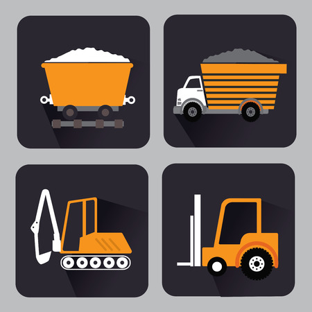 Construction design over gray background, vector illustrationのイラスト素材