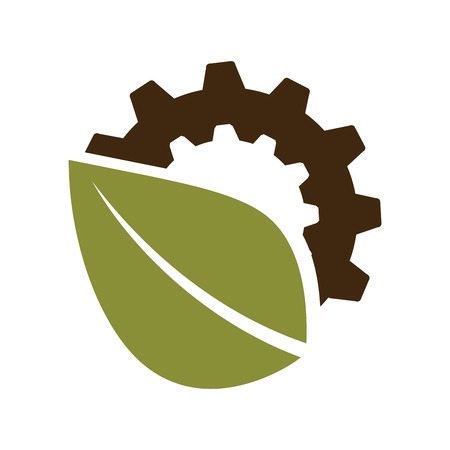 Ecology design over white background, vector illustrationのイラスト素材