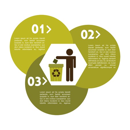 Ecology design over white background, vector illustrationのイラスト素材