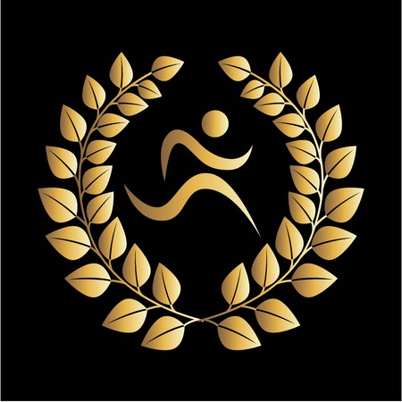 Men sign over black background, vector illustrationのイラスト素材