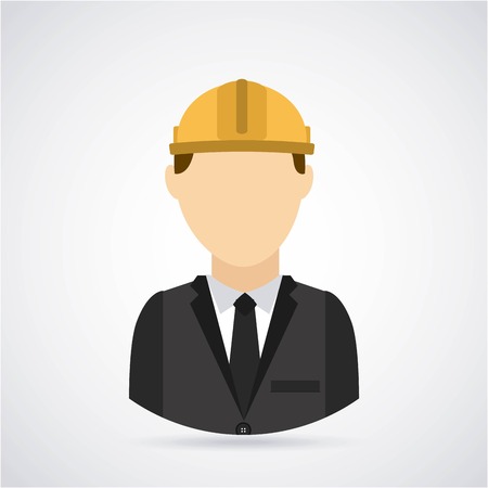Construction design over gray background, vector illustrationのイラスト素材