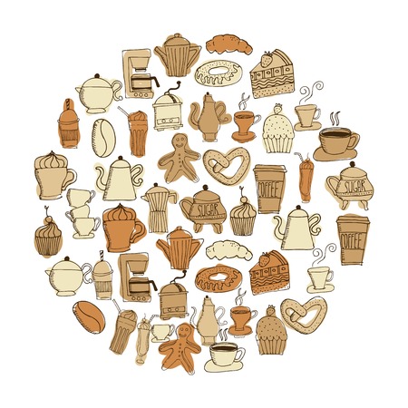 Bakery design over white background, vector illustrationのイラスト素材