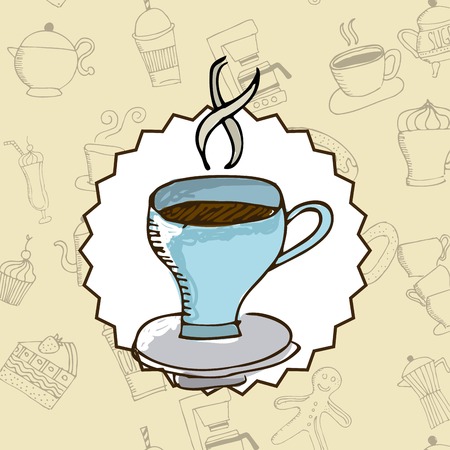 Bakery design over beige background, vector illustrationのイラスト素材