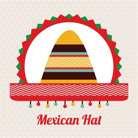Mexico design over beige background, vector illustrationのイラスト素材