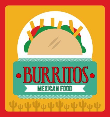 Mexico design over red background, vector illustrationのイラスト素材