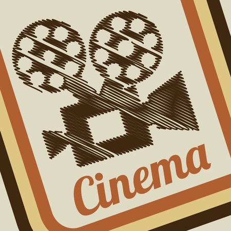 Cinema design, vector illustrationのイラスト素材