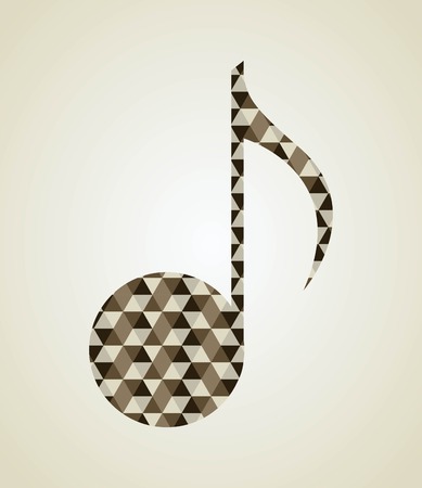 Music design over beige background, vector illustrationのイラスト素材